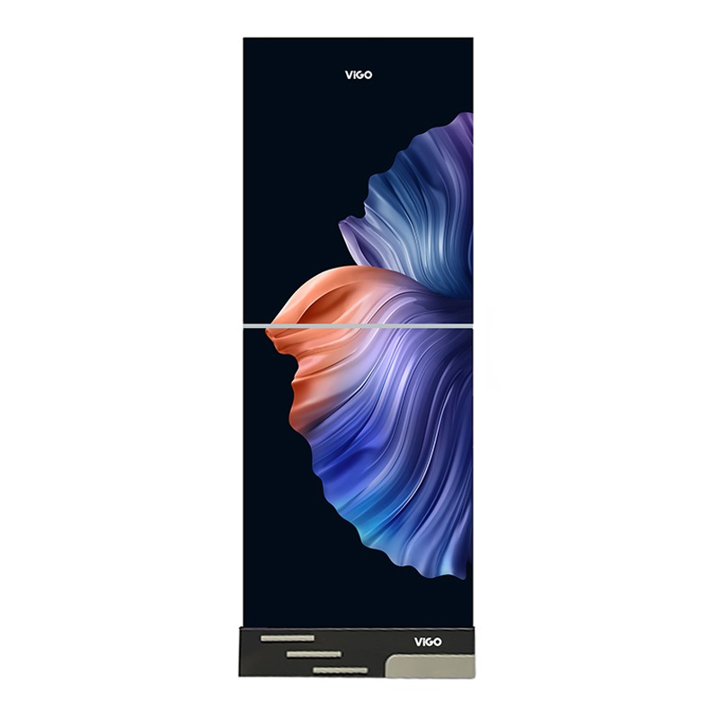 ViGo GD Refrigerator RE-200L Black Art FL -TM