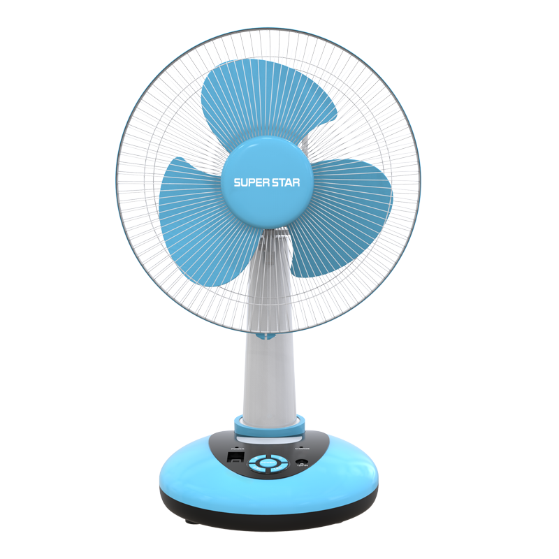 Super Star Rechargeable Table Fan 12 inc